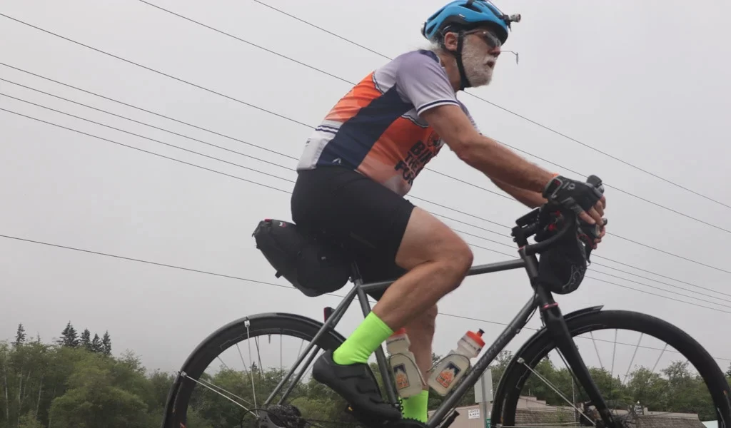 Colin Berg riding the Olympic Peninsula