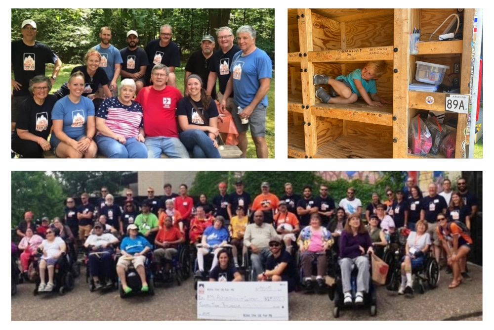 Service projects, tiny cubbies, and gratitude for those living with MS. All part of the caring you'll experience on a Bike the US for MS adventure.