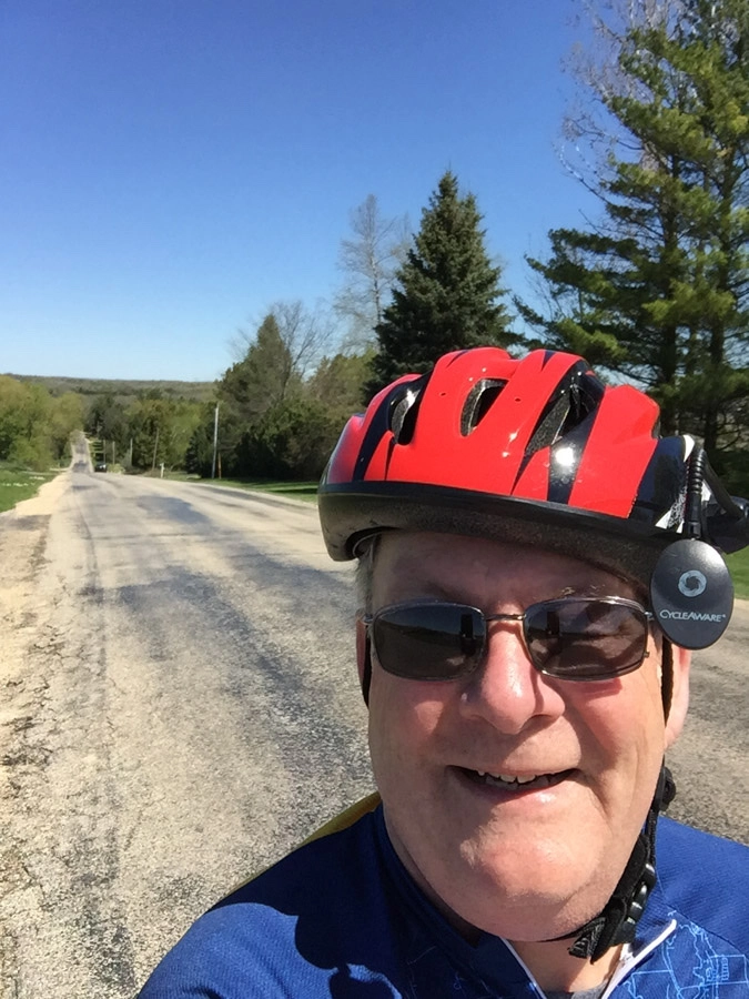 Bike the US for MS alumni coordinator, Neil McCallum out enjoying his ride.