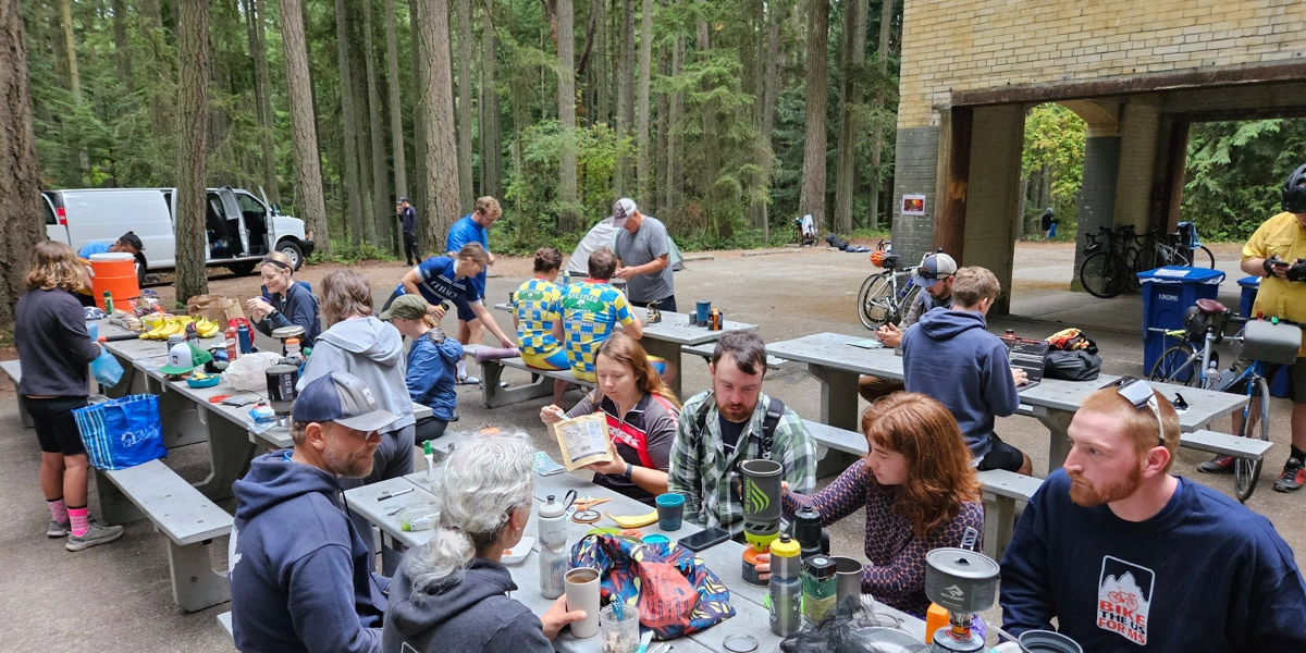 Camping in Fort Townsend for night 1 of the Olympic Peninsula Bike Loop.