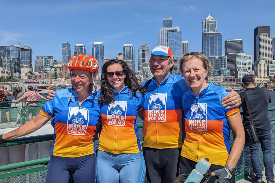 Lina has made life long friends as part of Bike the US for MS.