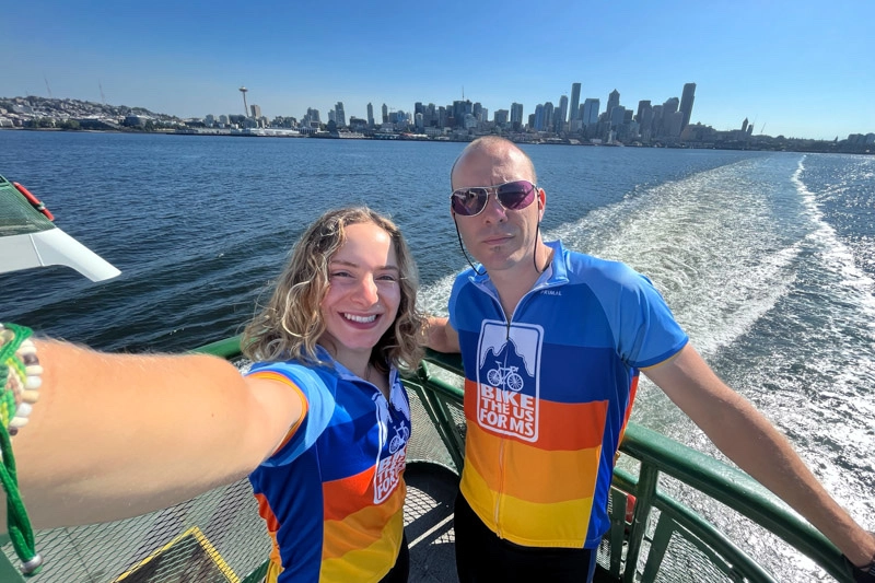 If you start cycling the Pacific Coast from Seattle, you'll first take a scenic ferry to Bremerton.
